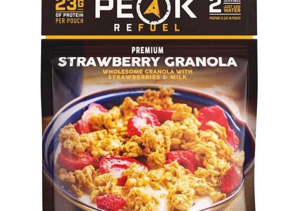 Peak Refuel Strawberries & Granola with Milk